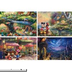 Ceaco Thomas Kinkade The Disney Collection Multipack 4 in 1 Puzzle 500 Piece Each  B07B4SM3WD